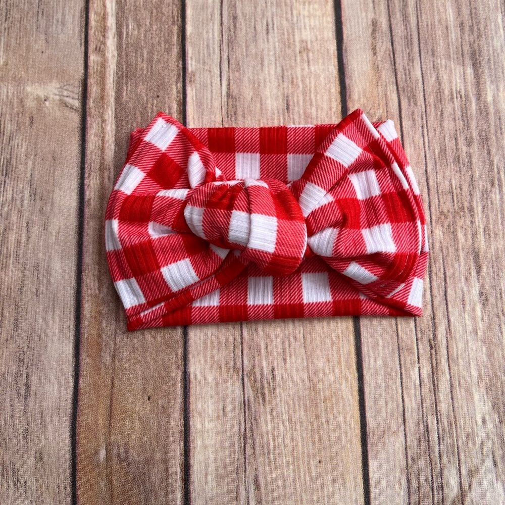 Gingham bow
